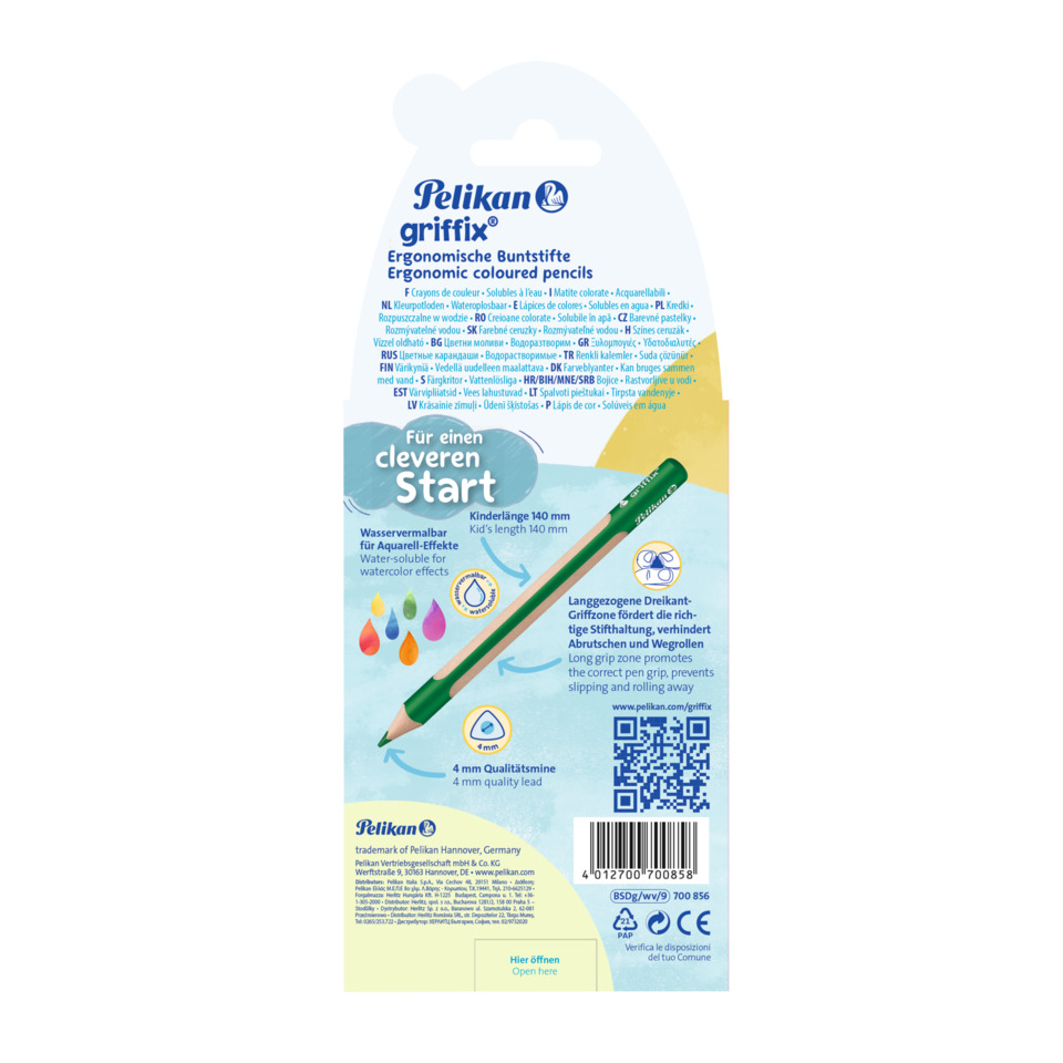 Bleistift, Buntstifte, Ergonomisch, Wasserlöslich, Kinder