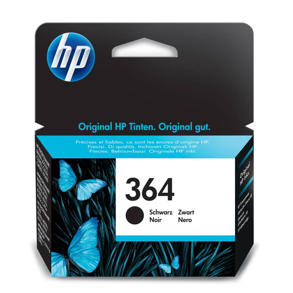 Tintenpatrone, HP Patrone, 364 Schwarz, schwarze Tinte, Original Tintenpatrone