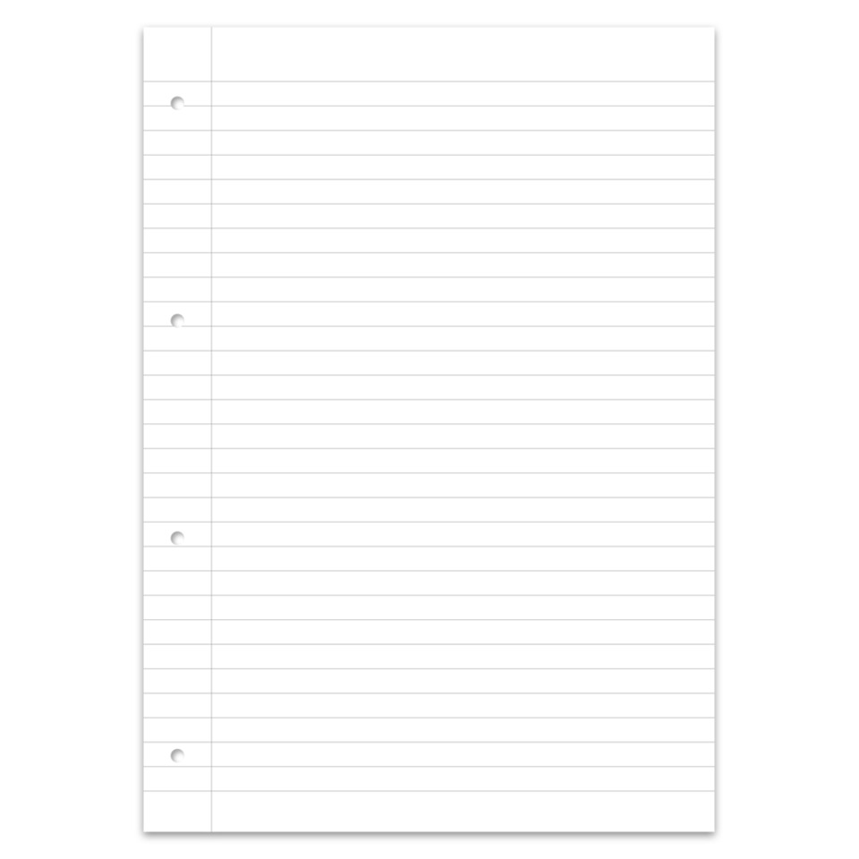 Notizblock, Liniert, Papier, Lochung, Linierte Seiten