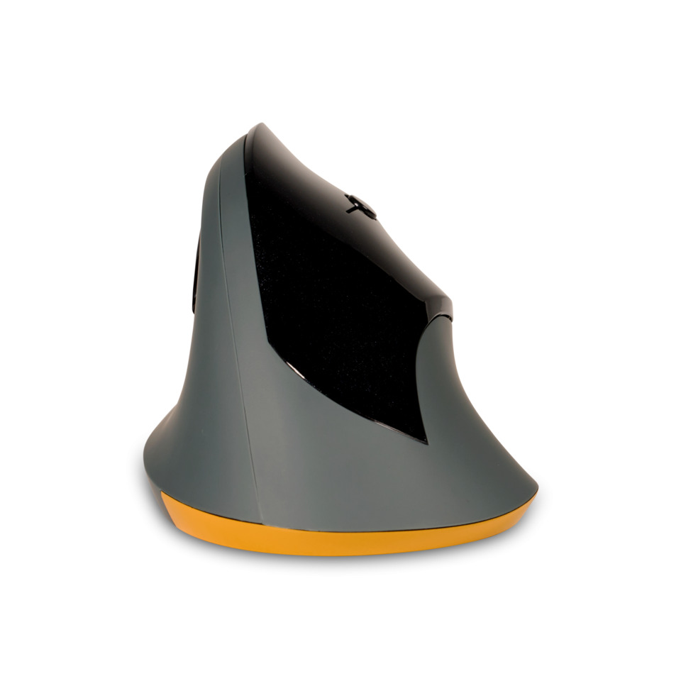 Kategorie: Displayhalter, Material: Kunststoff, Farbe: Grau, Farbakzente: Gelb, Design: Kipp-/Schwenkbar