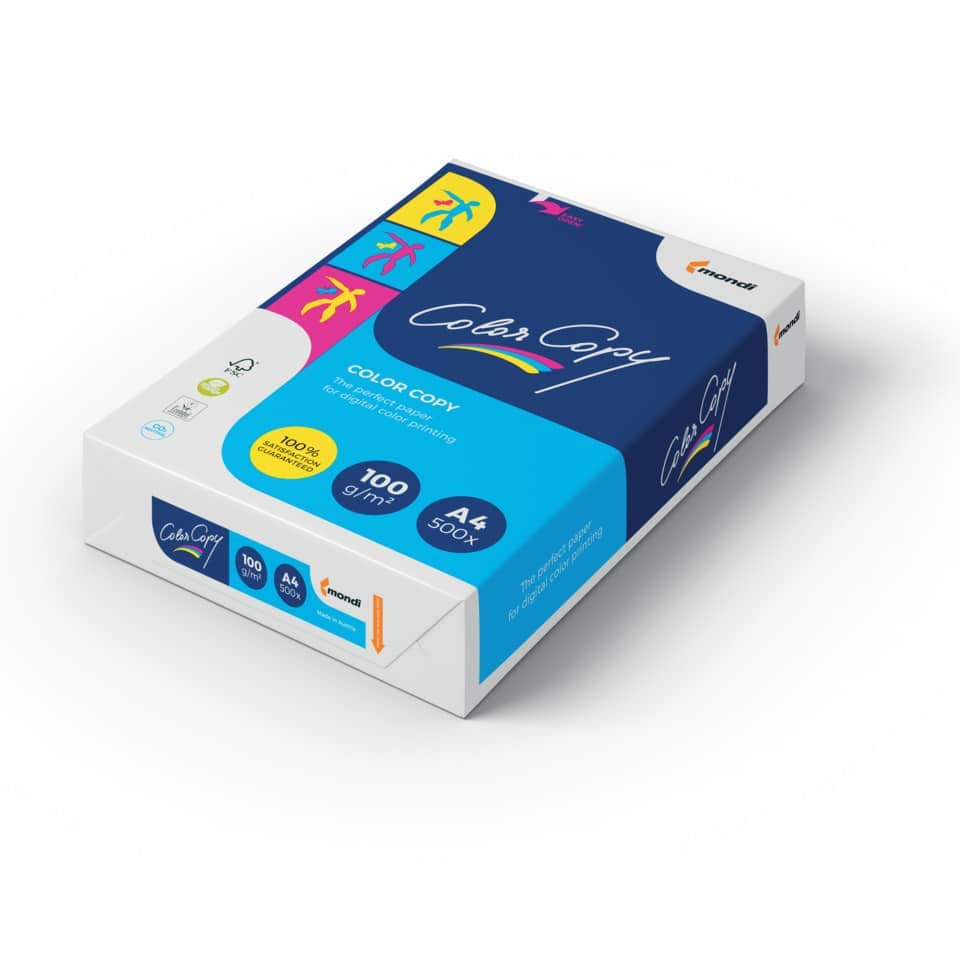 Color copy, Papierpackung, A4 Größe, 100 g/m², 500 Blatt