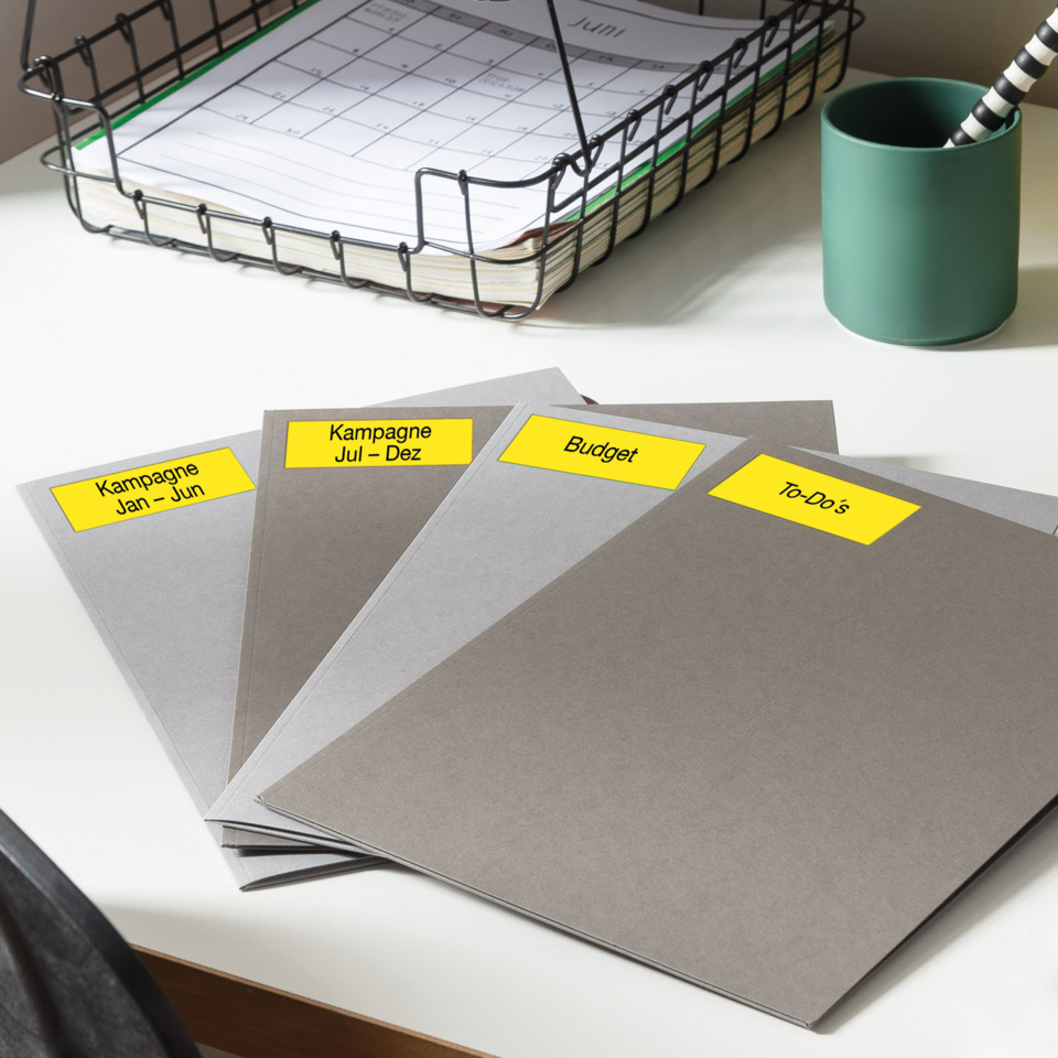 Ordner, Ordnerhüllen, Archivierung, Sticker Labels, Schreibtisch-Organizer