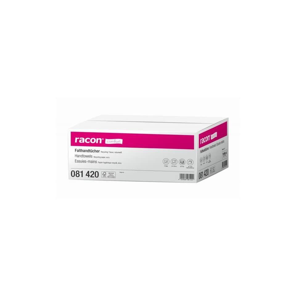Handtücher, Papierhandtücher, Falthandtücher, Box, Racon pink