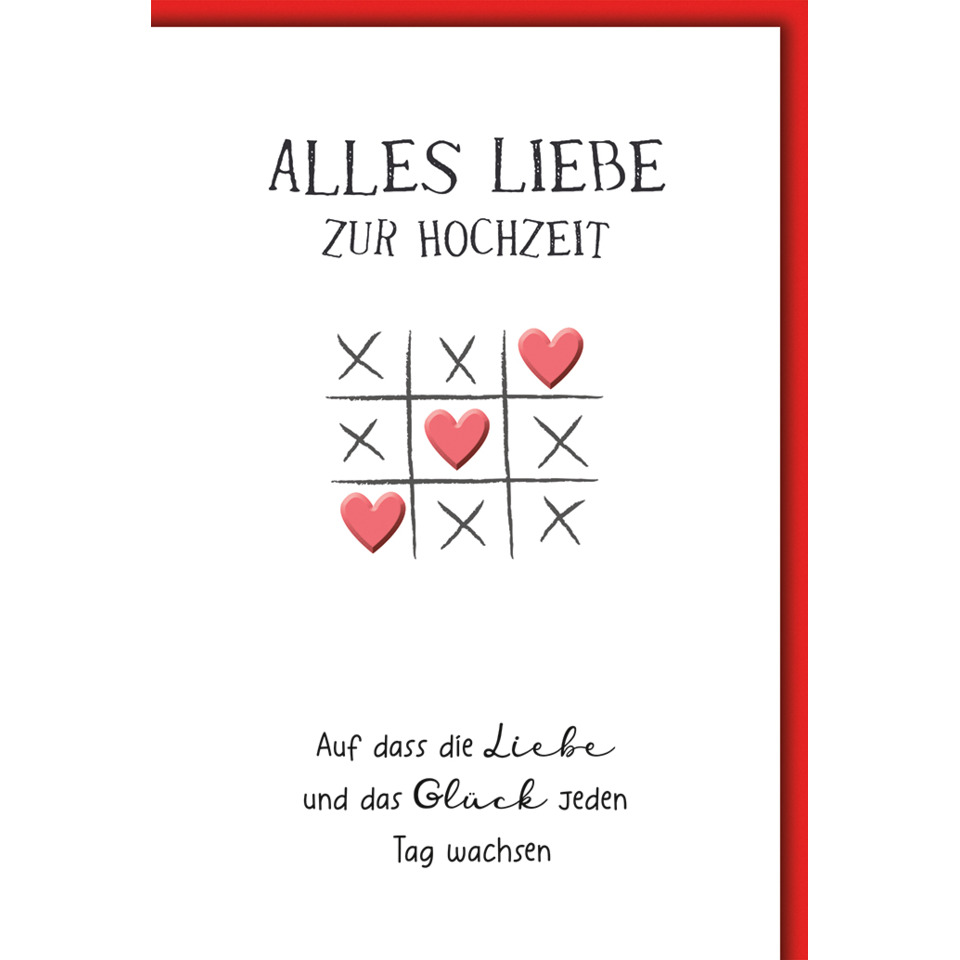 Vermählungskarte, 11,5 x 17 cm  911210