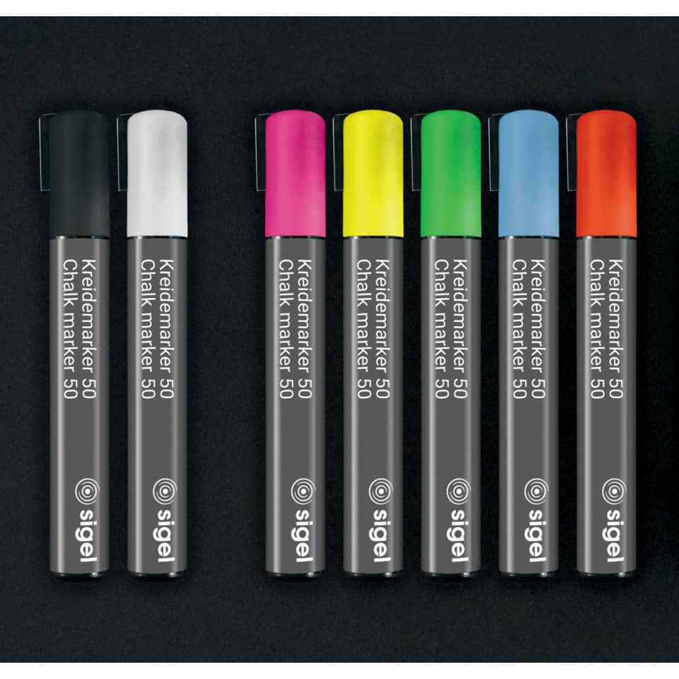 Kreidemarker, Marker-Set, Chalk Marker, Pastellfarben, 50er Pack