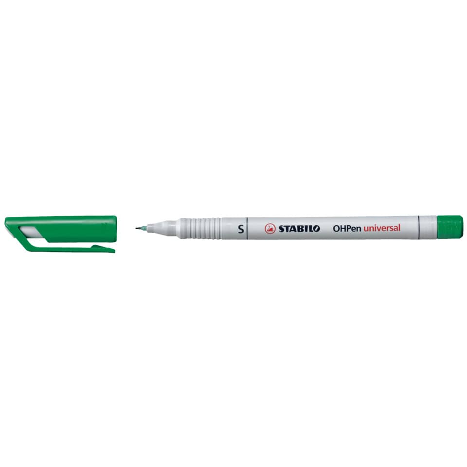 Marker, Permanent marker, Green cap, Fine point, Uniball?
