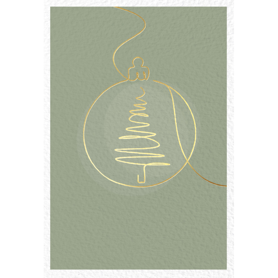 weihnachtskugel, ornament, handgemacht, goldene linie, kugel-glas