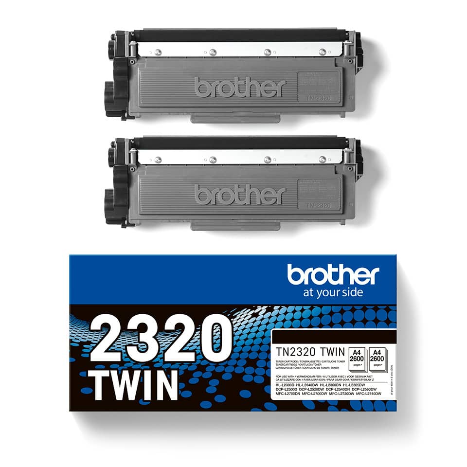 Toner, TN2320, Twin, Kassette, Brother