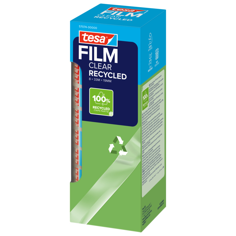 Filmmaterial, Klebeband, Transparent, Recycling, Tape parts