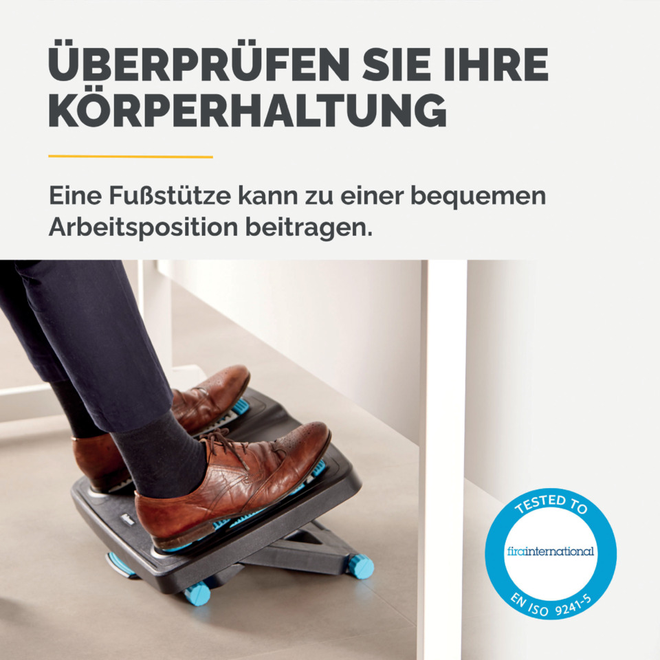 Steh-/Stehsitzgerät, Fußstütze, Fußhocker, Arbeitsplatz, Kunststoffplattform