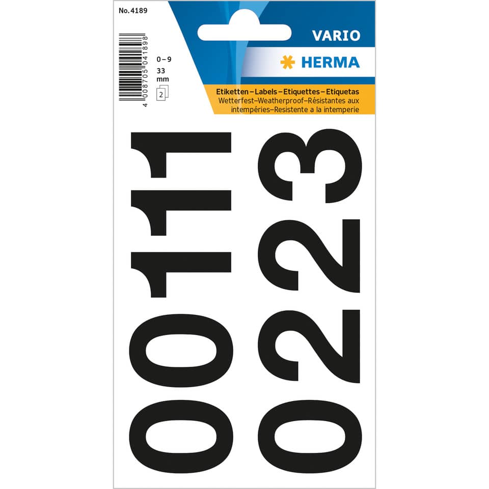 Etiketten, Label, Beschriftung, Wetterfest, Großschrift