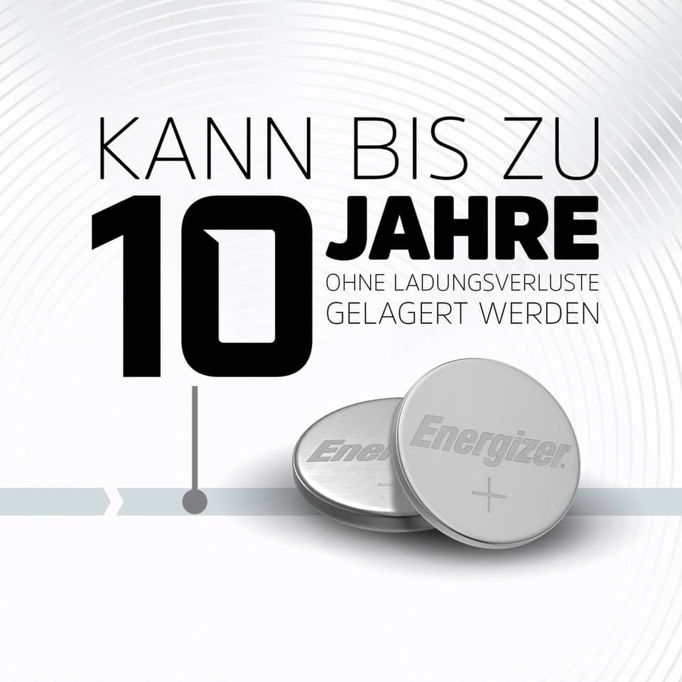 Knopfzelle, Knopfzellenbatterie, Rundbatterie, Energizer, Coin-Batterie