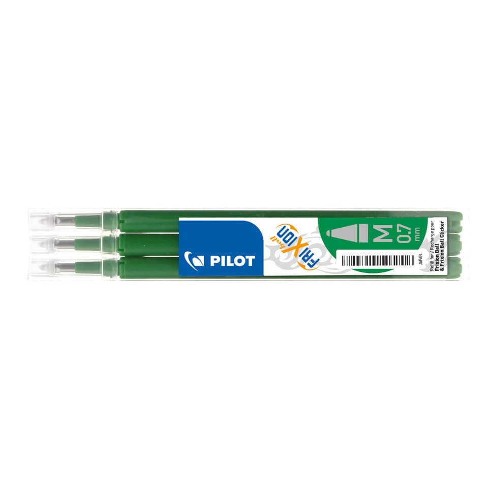 Kugelschreiber-Nachfüllminen, Grüner Tintenroller, Pilot, Miniminer Schreibstifte, Miene 0,7 mm