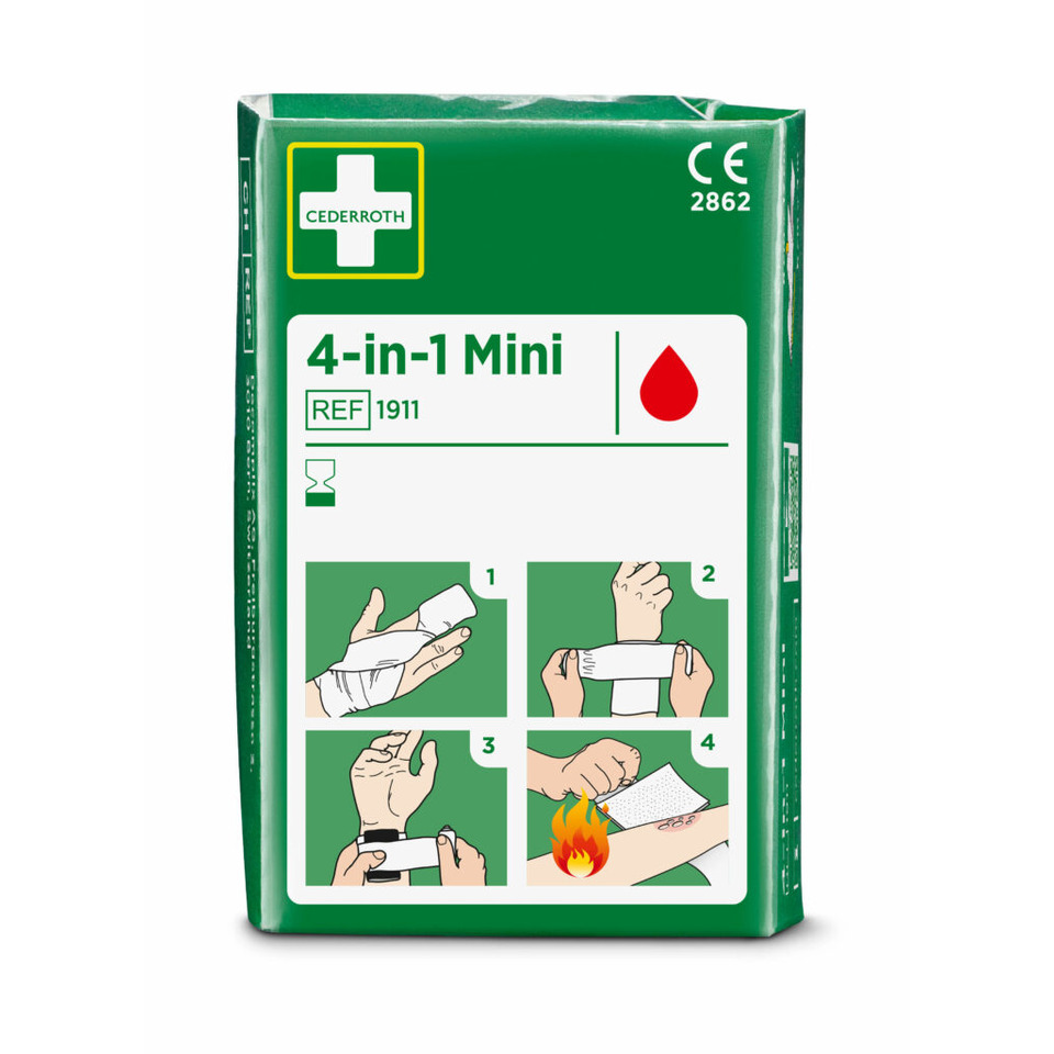 4-in-1 Mini, Bandage, Erste Hilfe, Wundauflage, Medizinischer Verband