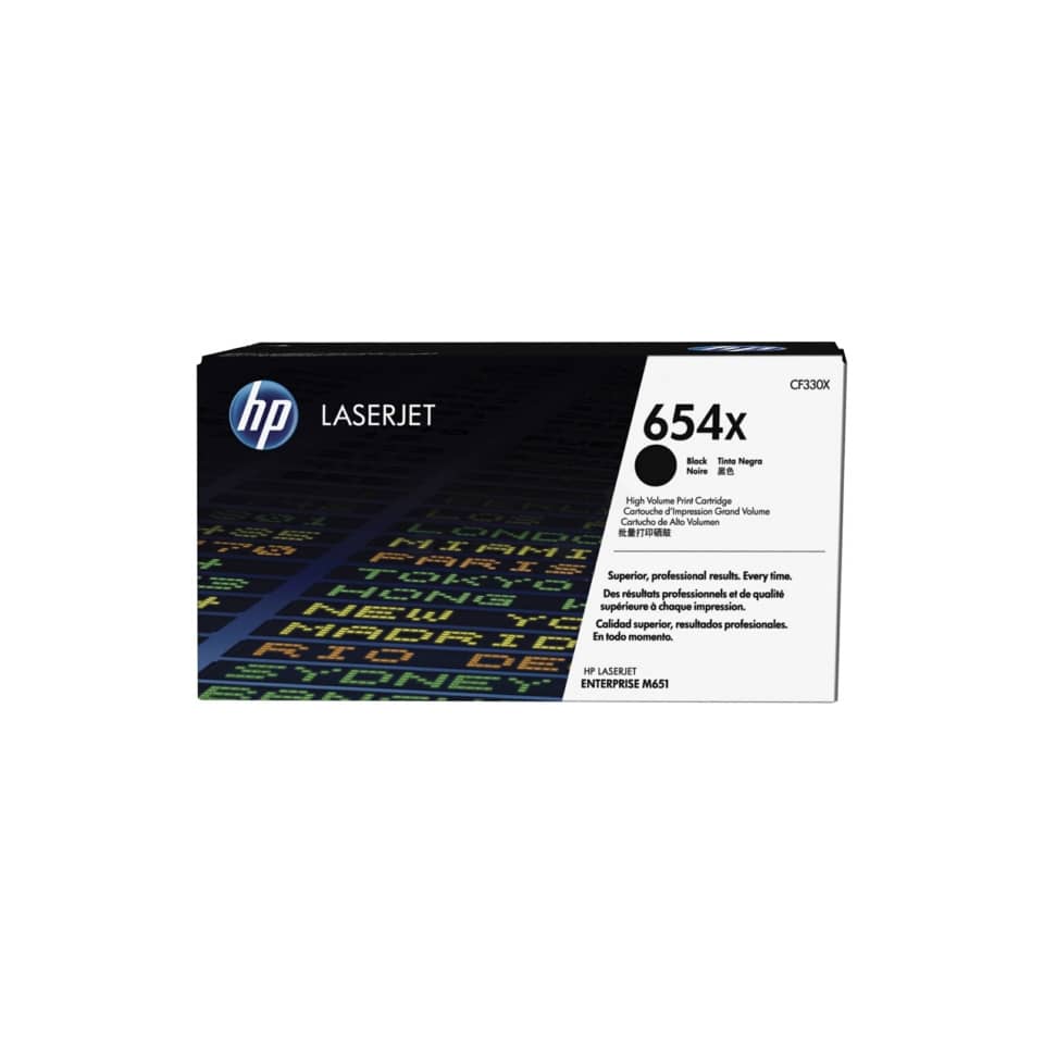 LaserJet, Druckerpatrone, Kohlenstoff-Tonerkassette, 654x, HP-LaserJet