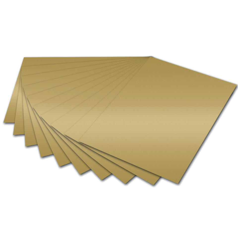 goldene Kartonkarten, Kartonblätter, Goldfarbe, flache Blätter, Papiersorte