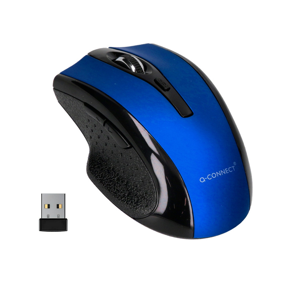 computer, Maus, kabellos, blau, USB