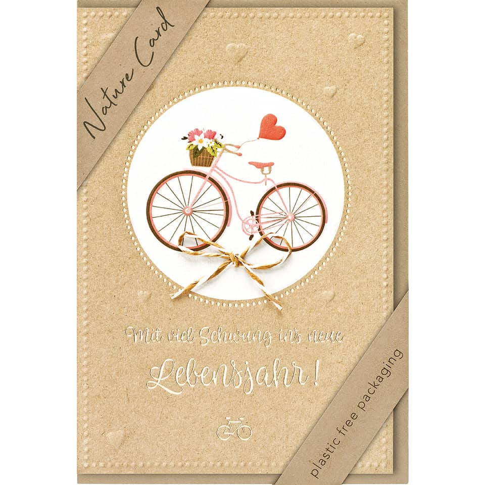 Grusskarte, Post, Rad, Muster, Fahrrad