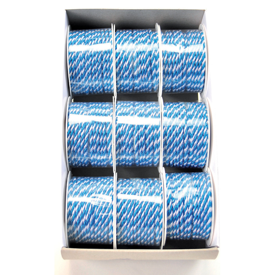 Kordel, Spule, Schnur, Blau, Stoffband