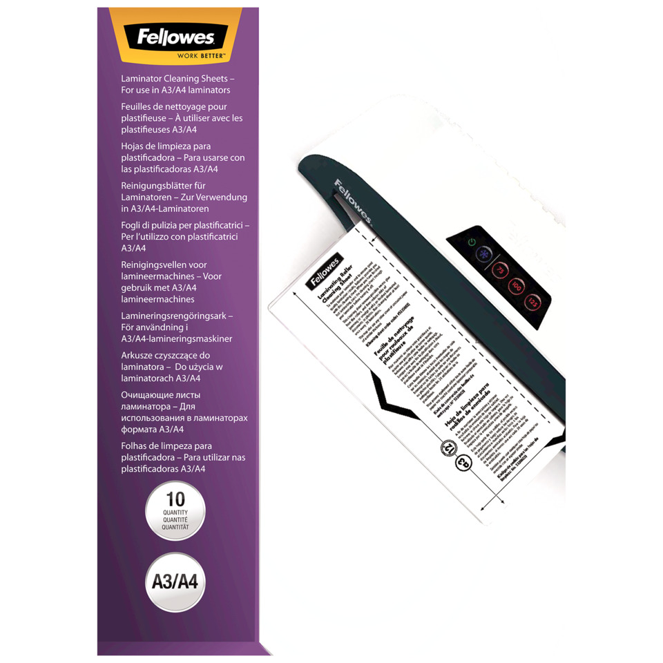 Laminatorensheets, A3/A4, Laminatormaterial, Schwarz, 10 Blatt