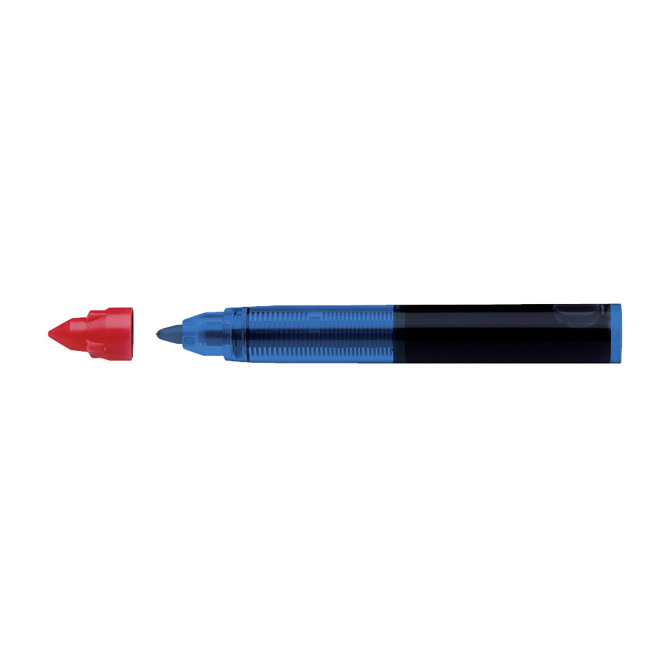 Marker, Whiteboard, Blue marker, Chisel tip, Cap red