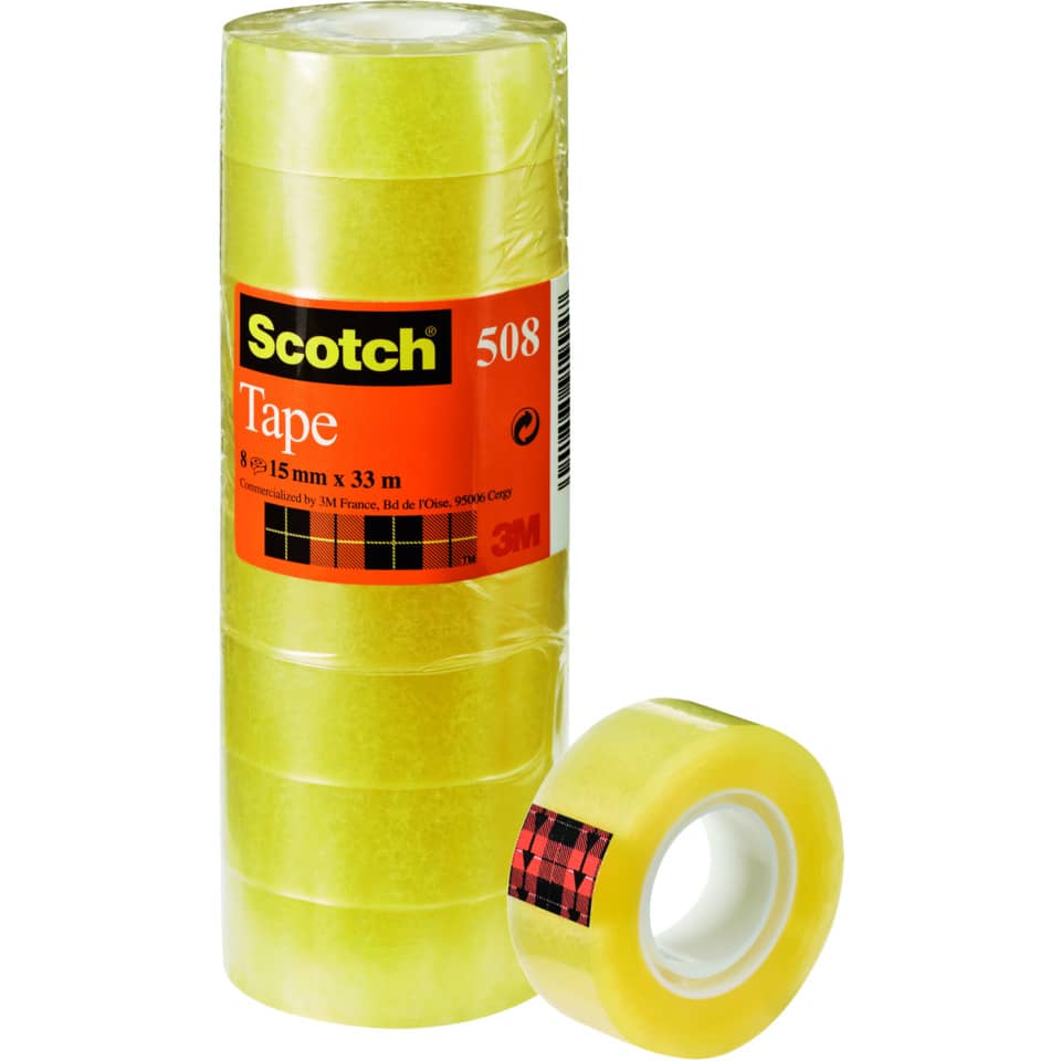 Tape, Scotch, Neon Gelb, Transparent, Klebeband