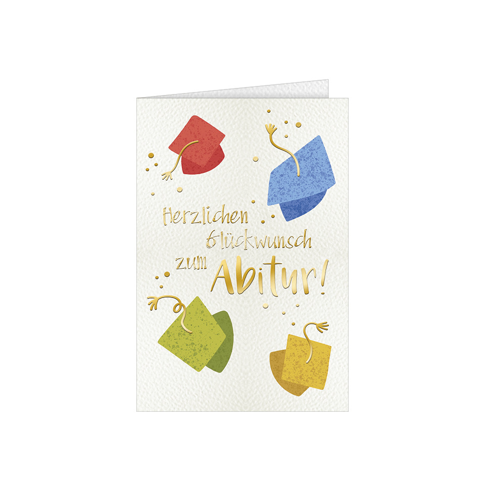 Abiturkarte, Glückwunschkarte, Abitur, Dekor, Gratulationen