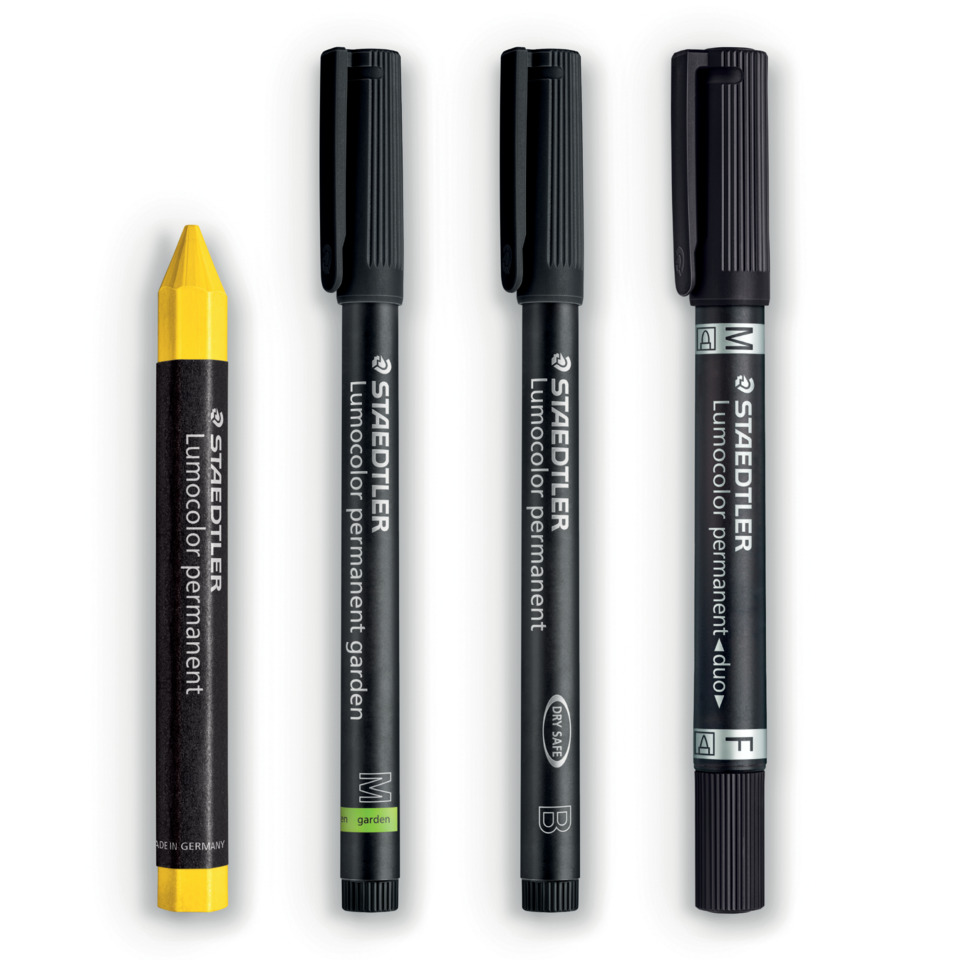 Lumincolor, Marker, Permanent marker, Gelber Deckel, Feinspitze, Marker, Luma color, Permanent marker, Gelb, Stiftset