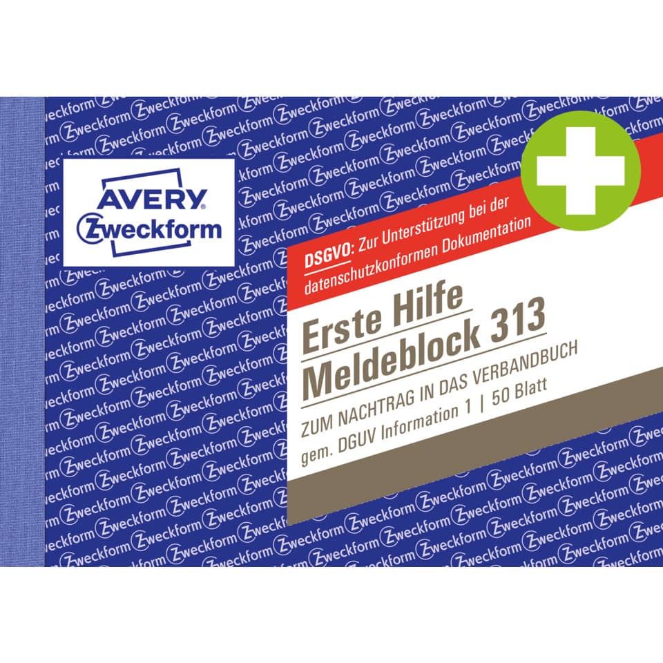 erste hilfe, meldebblock, papier, verpackung, blau