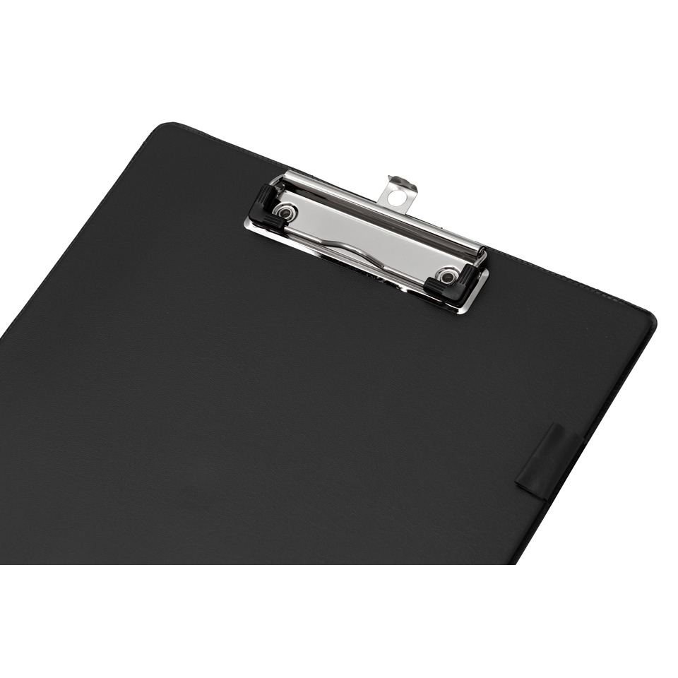 KladDep Clipboard, Clipboard, Glänzendes Metall, Metallclip, Schwarzes Heftgerät-Clip