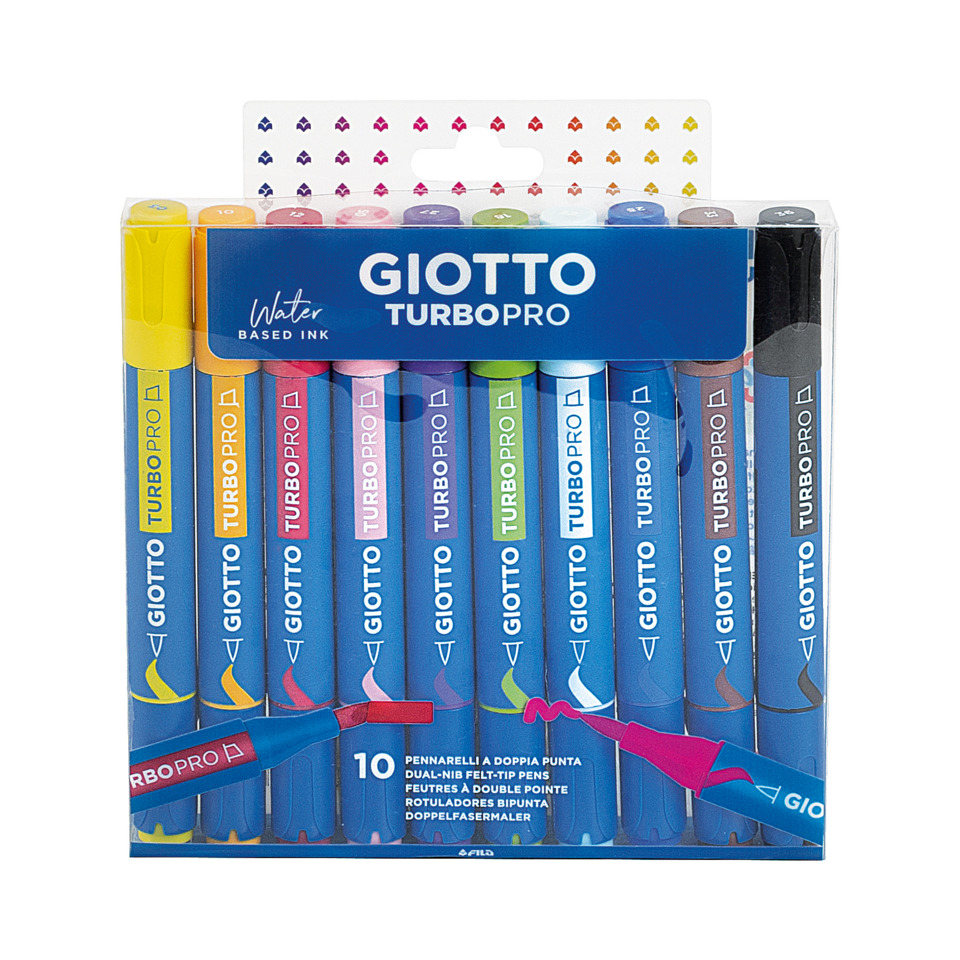Markerstifte, Turbopro, Wasserbasierte Tinte, blaue Marker, Set aus 10