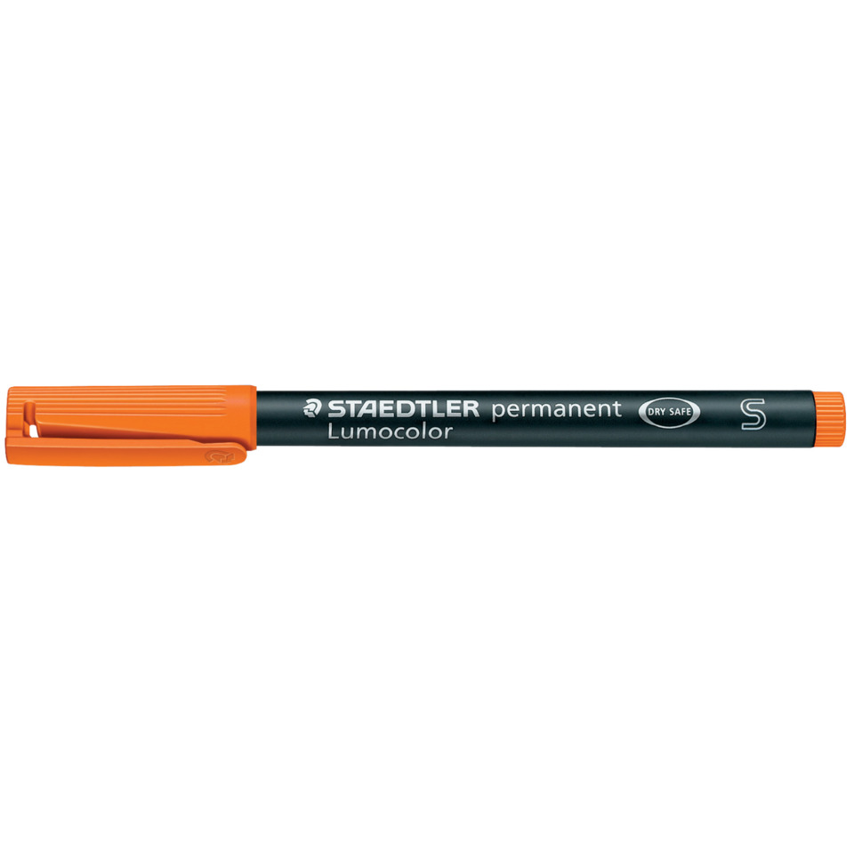 Permanentmarker, Lucocolor, orange_cap, waterproof?, trockensicher
