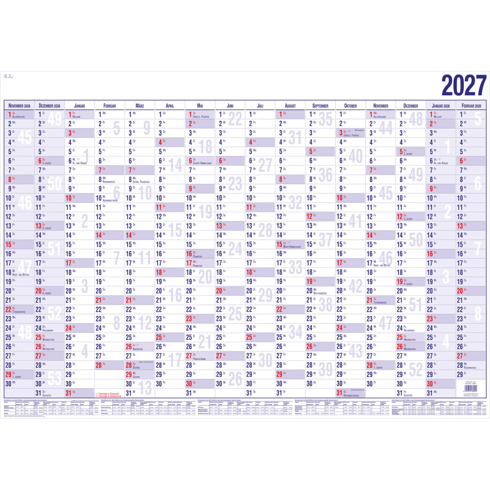 kalender, jahreskalender, monate, wandkalender, großformat