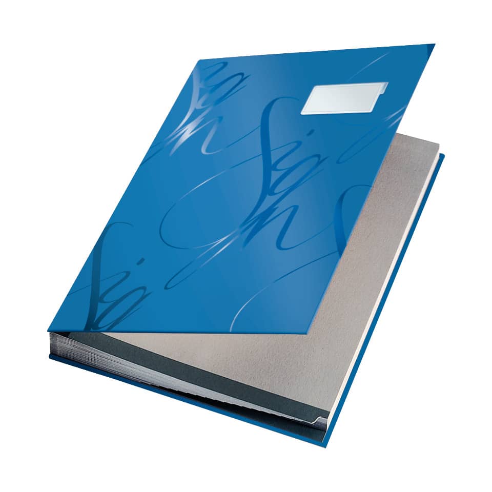 Notizbuch, A5, blau, Hardcover, Muster