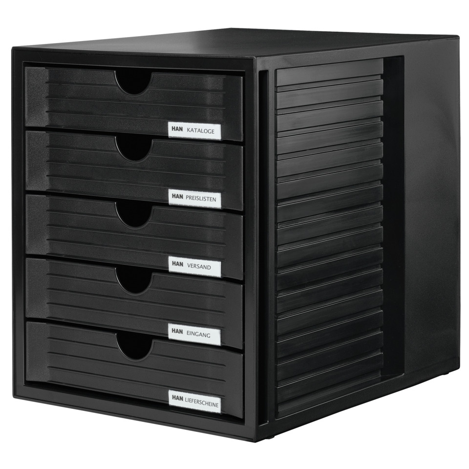 Schubladenschrank, Aufbewahrung, Schubladen, Schwarz, Metall