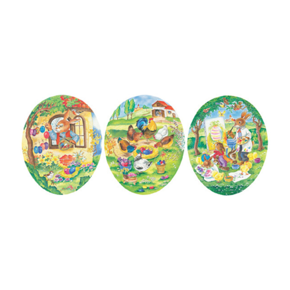 Ostereier, Osterbilder, Hühnerhof, Gartenfest, bemalte Eier