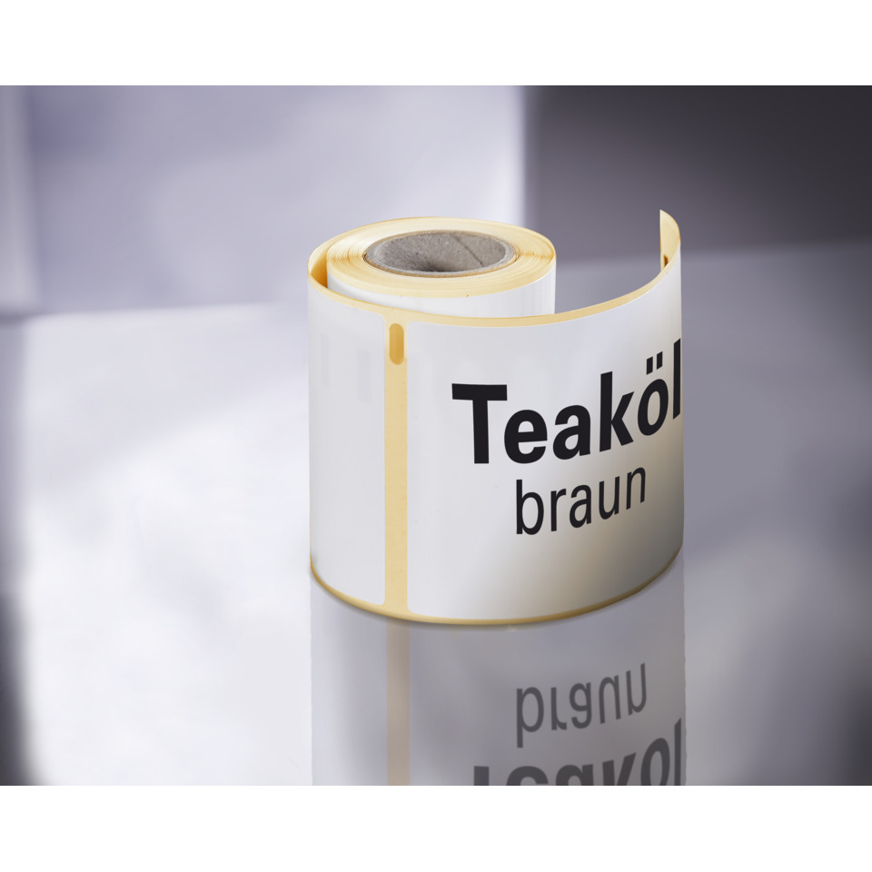 Teaköl, braun, Klebepapier, Rolle, Beschriftung, Tealift?, Teak Öl, braun, Etikett, Rollenetikett
