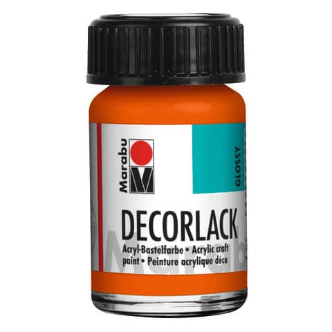 Decorlack Acryl, 15ml, orange MARABU 11300 039 013