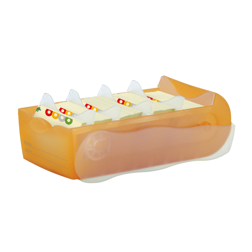 PUNCHCARD, Kartenhalter, Ordnungshelfer, orange, Ablage