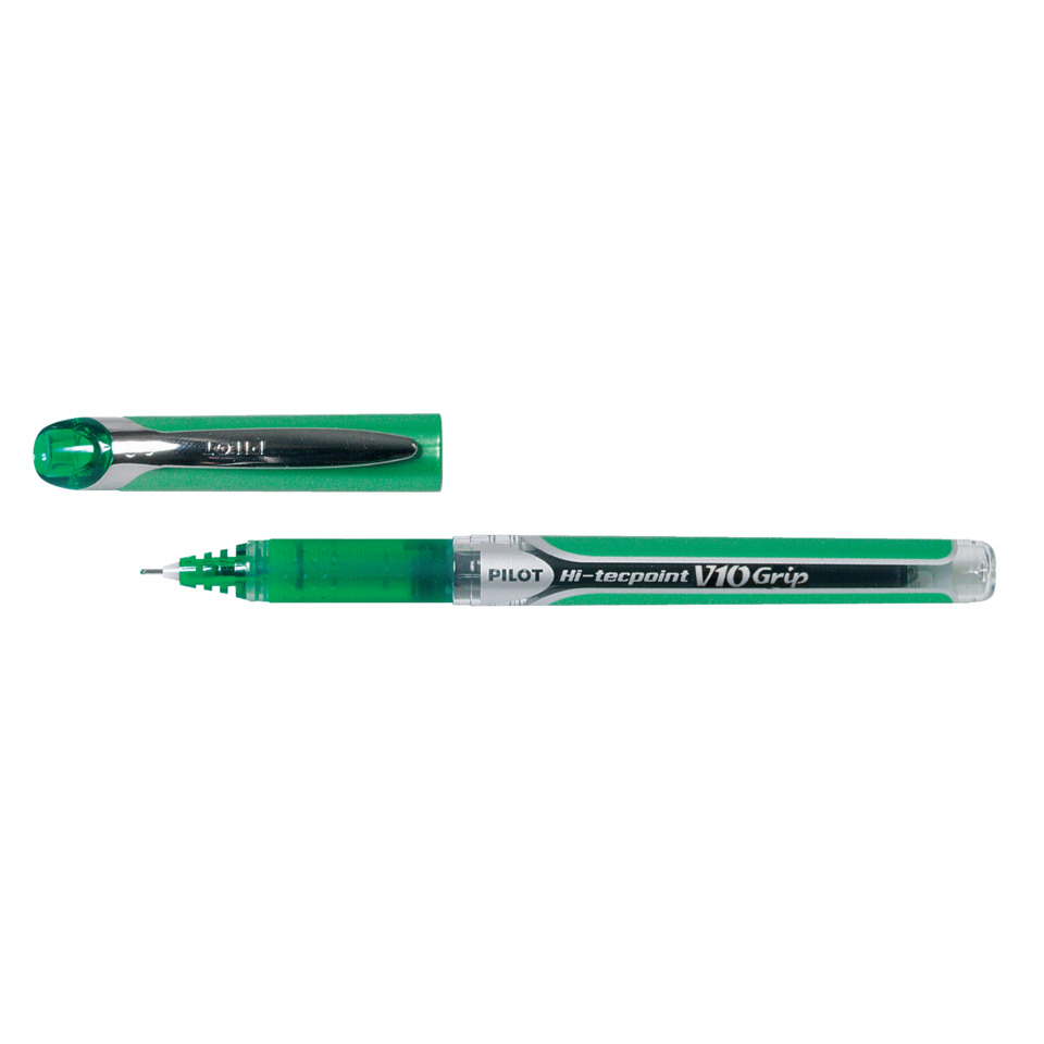Tintenroller Hi-Tecpoint V10 Grip, 0,6mm, grün PILOT BXGPN-V10-G