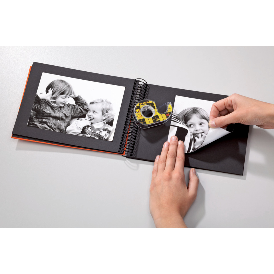 Fotoalbum, Scrapbook, Kinderfotos, Foto-Layout, Halterung, Tape-Klepper