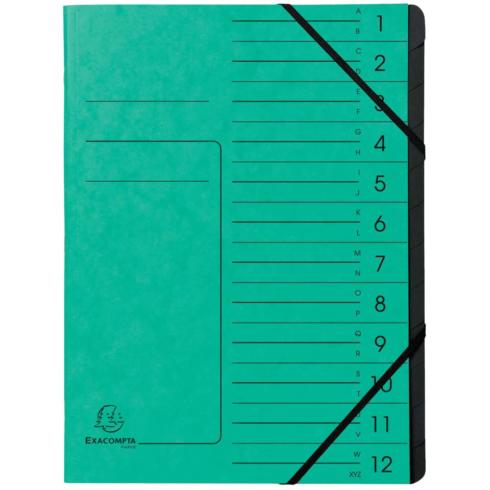 notebook, spiral bound, grüner Umschlag, linien, Datumsspalte