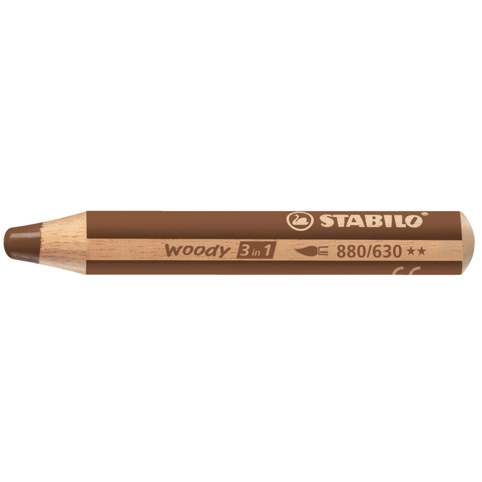 Kohlestift, Holzkohle, Brühendes Holz, 3in1, Stabilo woody