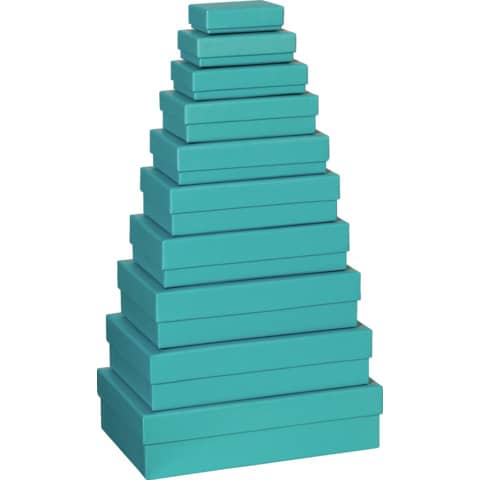 Geschenkkarton, 10-teilig, türkis STEWO 2553 6449 49