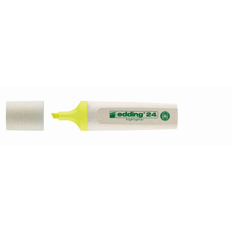 Markerstift, Korrektur, Gelb, Highlighter, edding 24