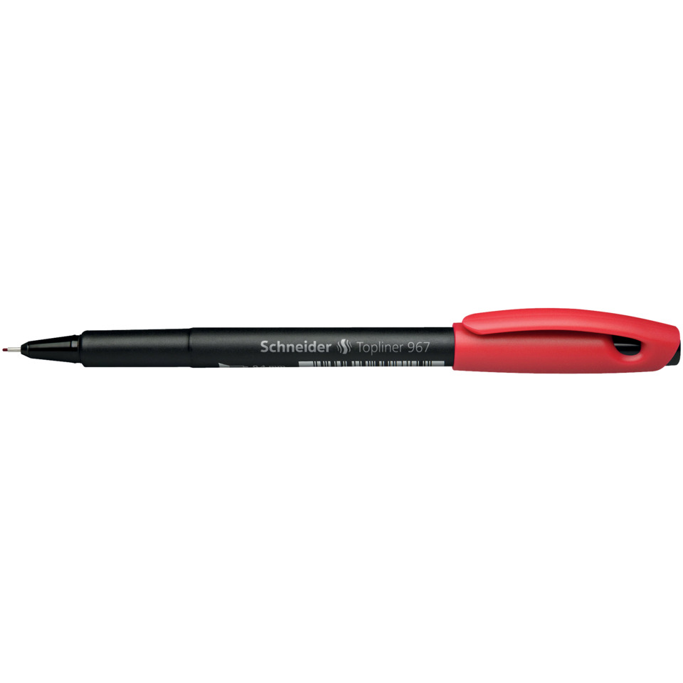 Kugelschreiber, Schreiblehrer, Tintenstift, Gehäuse schwarz, Roter Clip