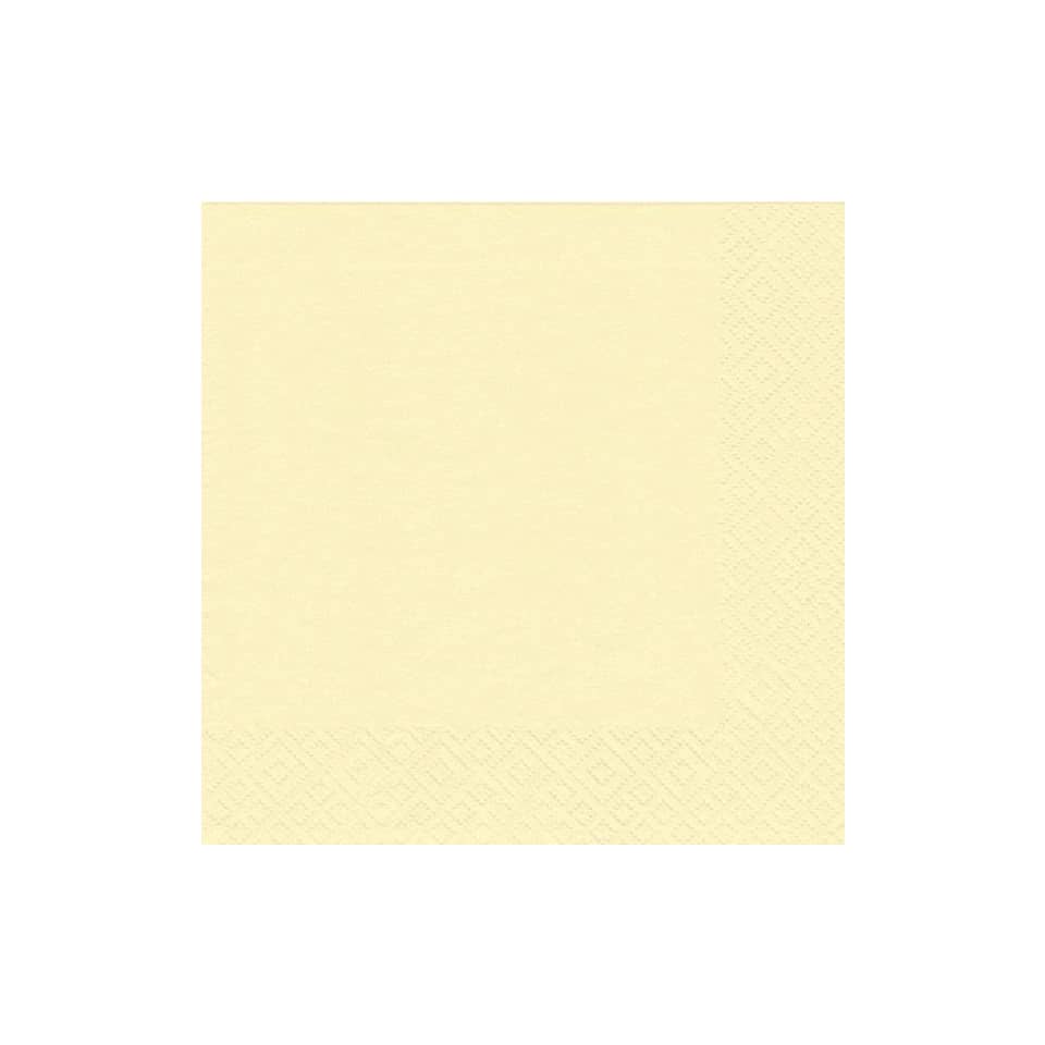 Servietten, Papierserviette, Cremefarben, Textil, Tailliert