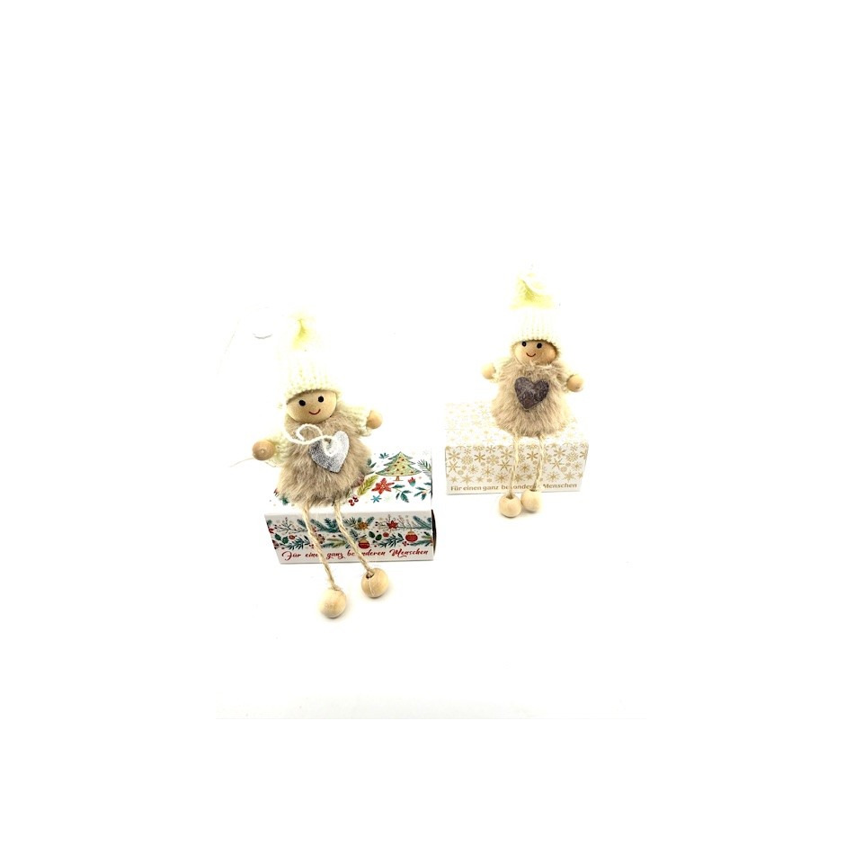 Figur, Miniatur, Weihnachten, Herz-Detail, Wolleur-Charme