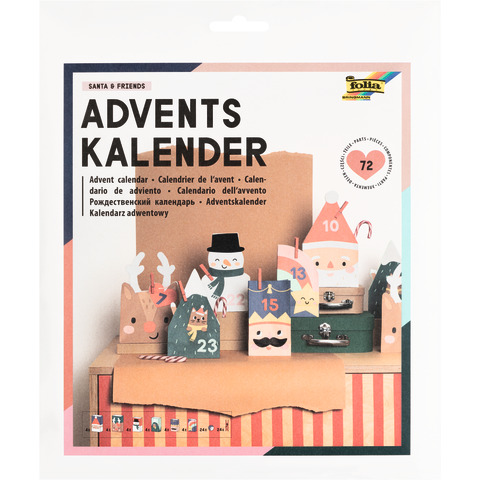 Adventskalender Santa & Friends 72ST FOLIA 9389