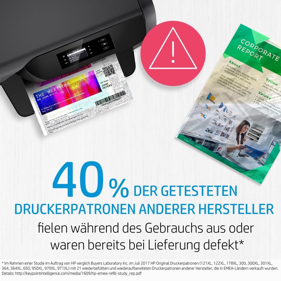 printer, Drucker, Druckerpatronen,  Broschüre, Warnzeichen